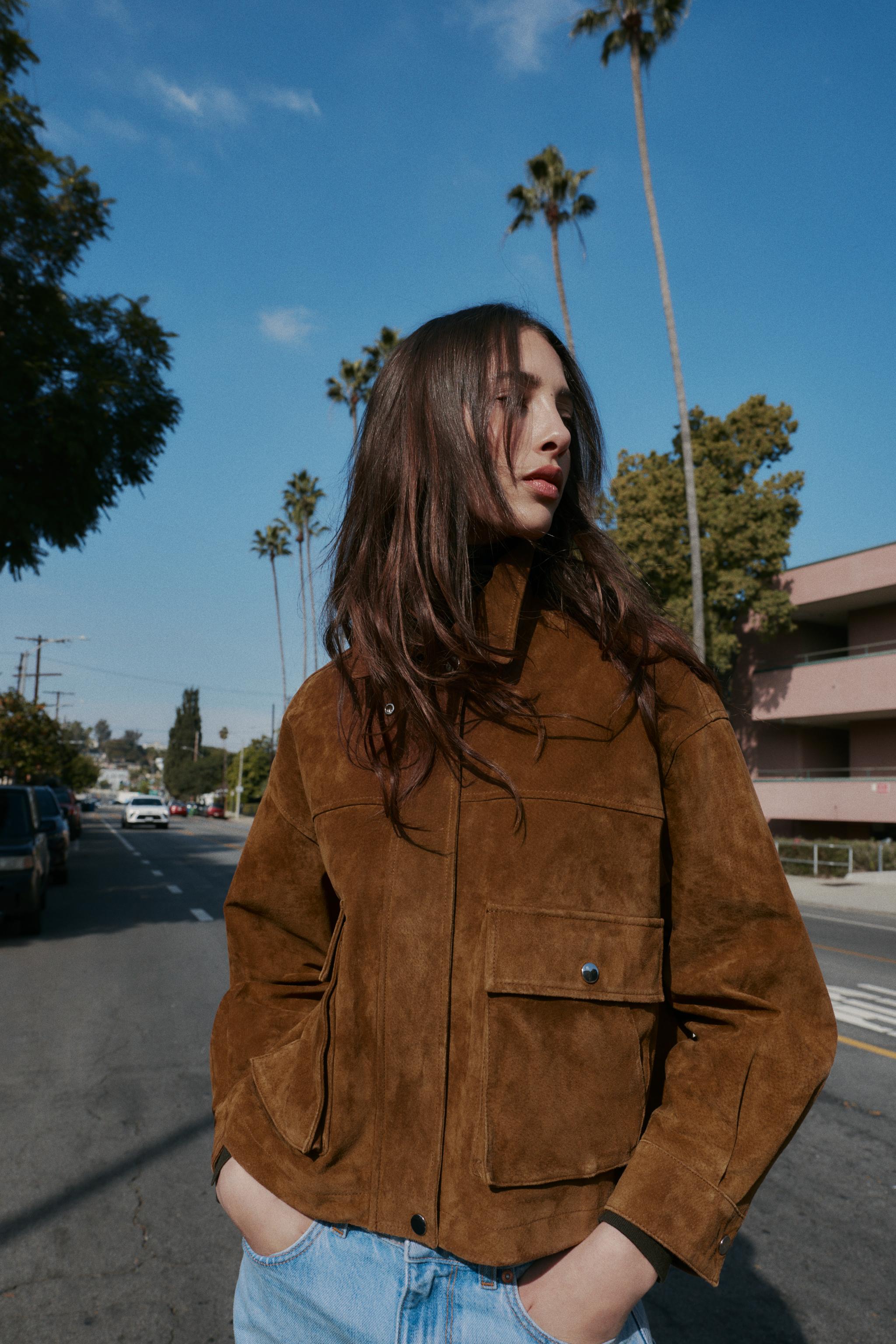 100% LEATHER BOMBER JACKET